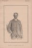Honourable E. Chandos Leigh Q.C 1890 old antique vintage print picture
