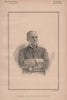 Admiral Sir Geoffrey Hornby 1890 old antique vintage print picture