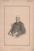 Major H. Bethune 1891 old antique vintage print picture