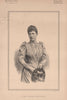 Lady Ileene Hastings 1891 old antique vintage print picture