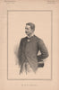Mr. W.H. Grenfell 1892 old antique vintage print picture