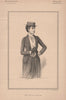 Mrs. Penn Curzon 1892 old antique vintage print picture