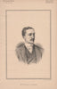 Mr. Freeman Thomas 1892 old antique vintage print picture