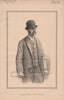 Lord Percy St. Maur 1892 old antique vintage print picture