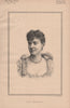 Lady Norreys 1892 old antique vintage print picture