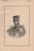 Captain J.B. Stracey 1892 old antique vintage print picture
