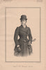 Honourable Mrs. Murray Smith 1892 old antique vintage print picture