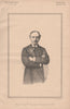 Right Honourable Edward Stanhope MP 1892 old antique vintage print picture
