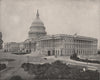 The US Capitol, Washington DC. Congress 1895 old antique vintage print picture