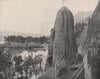 Pillar of Hercules, Columbia River, Oregon 1895 old antique print picture