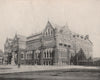 Museum of Fine Arts, Boston, Massachusetts 1895 old antique print picture