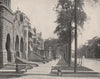 Ashland Avenue, Chicago, Illinois 1895 old antique vintage print picture