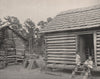 Negro huts, Thomasville, Georgia 1895 old antique vintage print picture