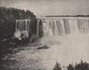 Niagara Falls, North America 1895 old antique vintage print picture