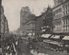 State Street, Chicago, Illinois 1895 old antique vintage print picture