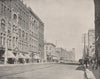Pacific Avenue, Tacoma, Washington State 1895 old antique print picture