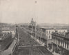 Main Street, Los Angeles, California 1895 old antique vintage print picture