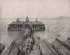 Garfield Beach, Great Salt Lake, Utah 1895 old antique vintage print picture