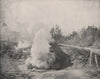 The Black Growler, Norris Geyser Basin, Yellowstone Park, Wyoming 1895 print