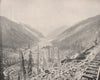 Sultan Mountain, Silverton, Colorado 1895 old antique vintage print picture