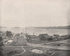 Halifax Harbour seen from Dartmouth, Nova Scotia, Canada 1895 old print