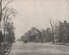 Michigan Avenue looking south, Chicago, Illinois 1895 old antique print