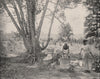 Laundresses, El Paso, Texas 1895 old antique vintage print picture