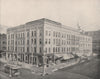 Wisconsin Street and Broadway, Milwaukee, Wisconsin 1895 old antique print