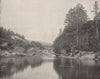 The Ammonoosuc River, White Mountains, New Hampshire 1895 old antique print