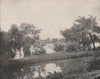 The Susquehanna River, Pennsylvania 1895 old antique vintage print picture