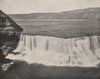 Missouri River, near the Great Falls, Montana 1895 old antique print picture