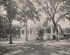 Residence of Jefferson Davis, Beauvoir, Biloxi, Louisiana 1895 old print