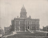 Douglas County Courthouse, Omaha, Nebraska 1895 old antique print picture