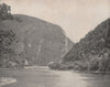 Gorge in the Delaware river, Monroe County, Pennsylvania 1895 old print