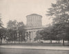 The Ohio Statehouse, Columbus, Ohio. State Capitol 1895 old antique print