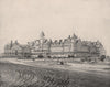 Hotel del Coronado, Coronado Beach, San Diego, California 1895 old print