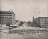 Pennsylvania Avenue, Washington DC 1895 old antique vintage print picture