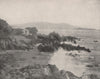 The bay of Carmel-by-the-Sea, California 1895 old antique print picture
