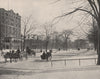 Euclid Avenue, Cleveland, Ohio. Horse & Sled/Sledge 1895 old antique print