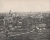 St. Paul from Merriam Park, Minnesota 1895 old antique vintage print picture