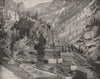 A mining camp in Nevada. Gold Silver Sierra Nevada 1895 antique print