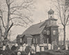 Holy Trinity (Old Swedes) church, Wilmington, Delaware 1895 antique print