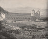 Mission Santa Barbara, California 1895 old antique vintage print picture