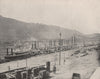 The Monongahela Wharf Landing, Pittsburgh, Pennsylvania. Paddle steamers 1895
