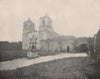 The old Spanish Mission Concepcion, San Antonio, Texas 1895 antique print