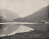 Crawford Notch, White Mountains, New Hampshire 1895 old antique print picture