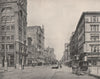 Broadway north of Chestnut Street, St. Louis, Missouri. Streetcar. Cart 1895