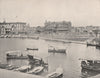 Wesley Lake, Asbury Park, New Jersey 1895 old antique vintage print picture