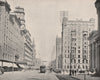 Main Street, Rochester, New York 1895 old antique vintage print picture