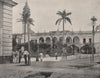 The Governor's Palace, Veracruz, Mexico. Municipal Palace 1895 old print